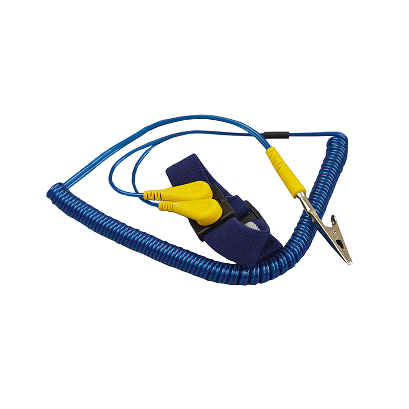 유선이있는 안티 스틱 손목 스트랩