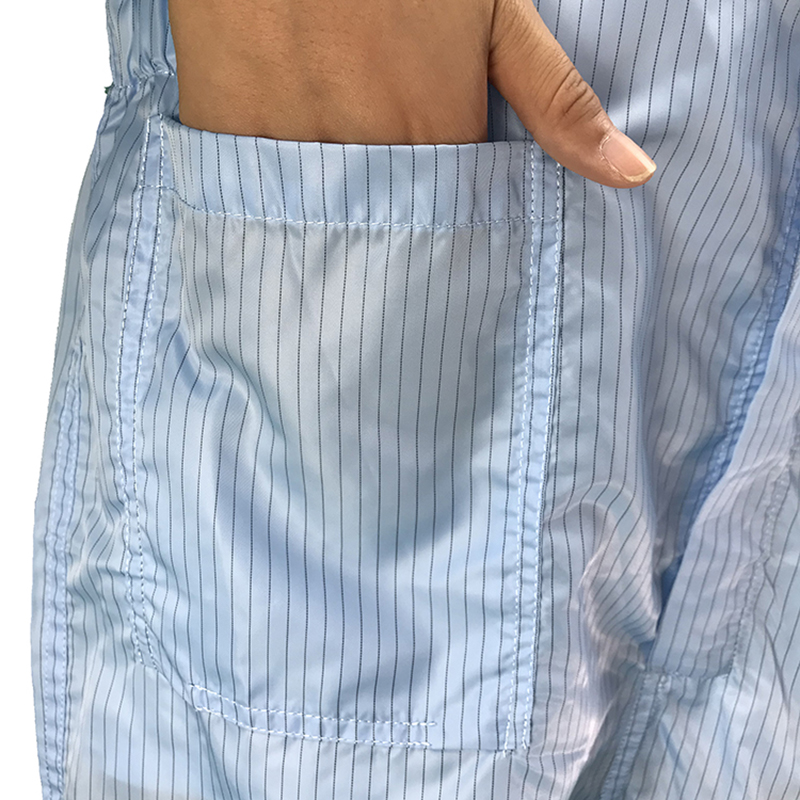 반 정적 스탠딩 칼라 점프 수트