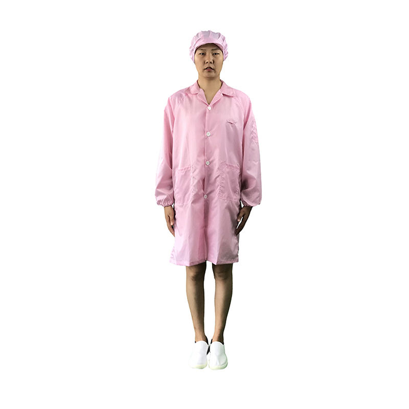 ESD 가운 턴 다운 칼라