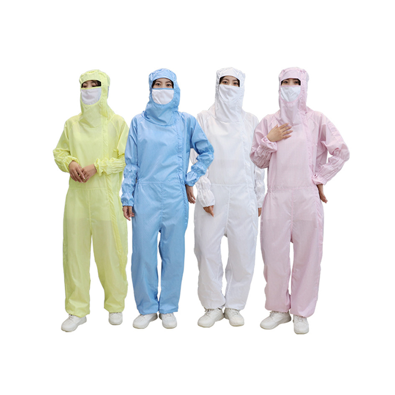 안티 정적 경사 열린 전면 후드 jumpsuit