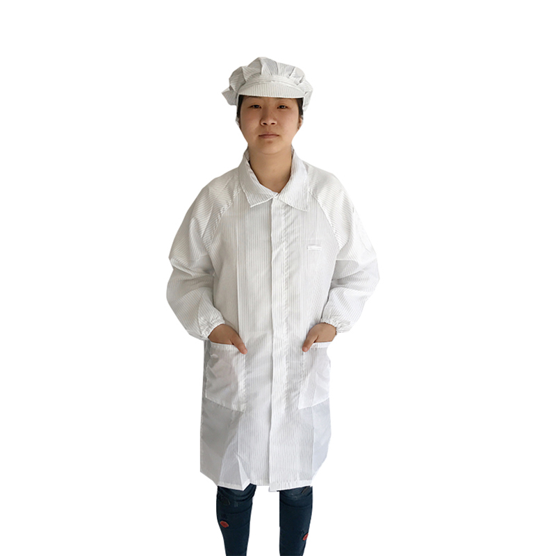 ESD 가운 턴 다운 칼라