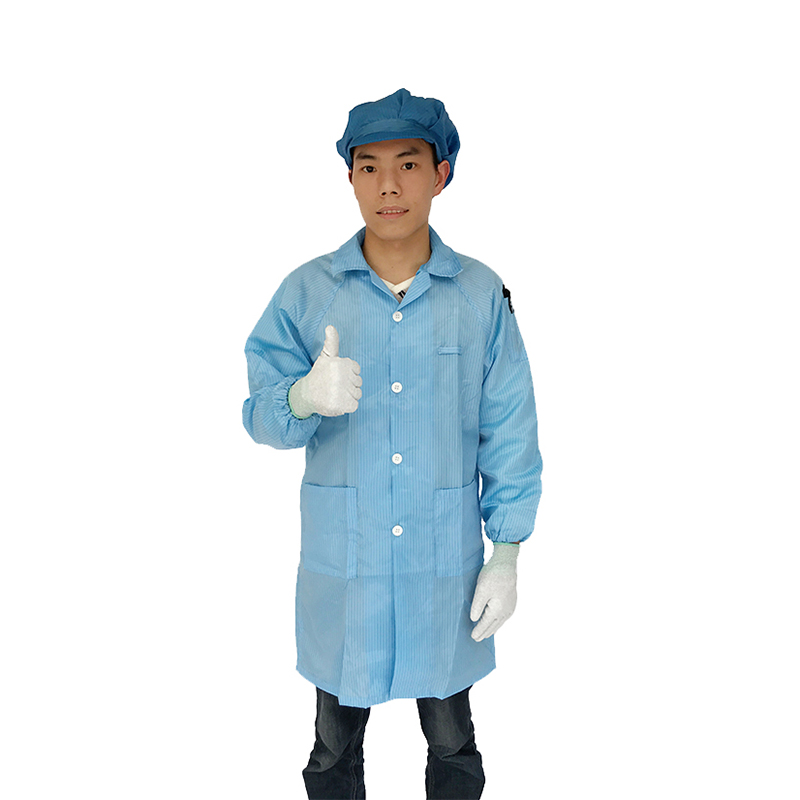 ESD 가운 턴 다운 칼라